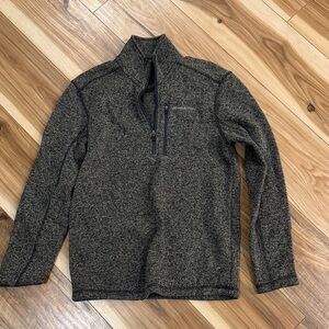 Eddie Bauer Men's Dark Green Zip-Up Sweater